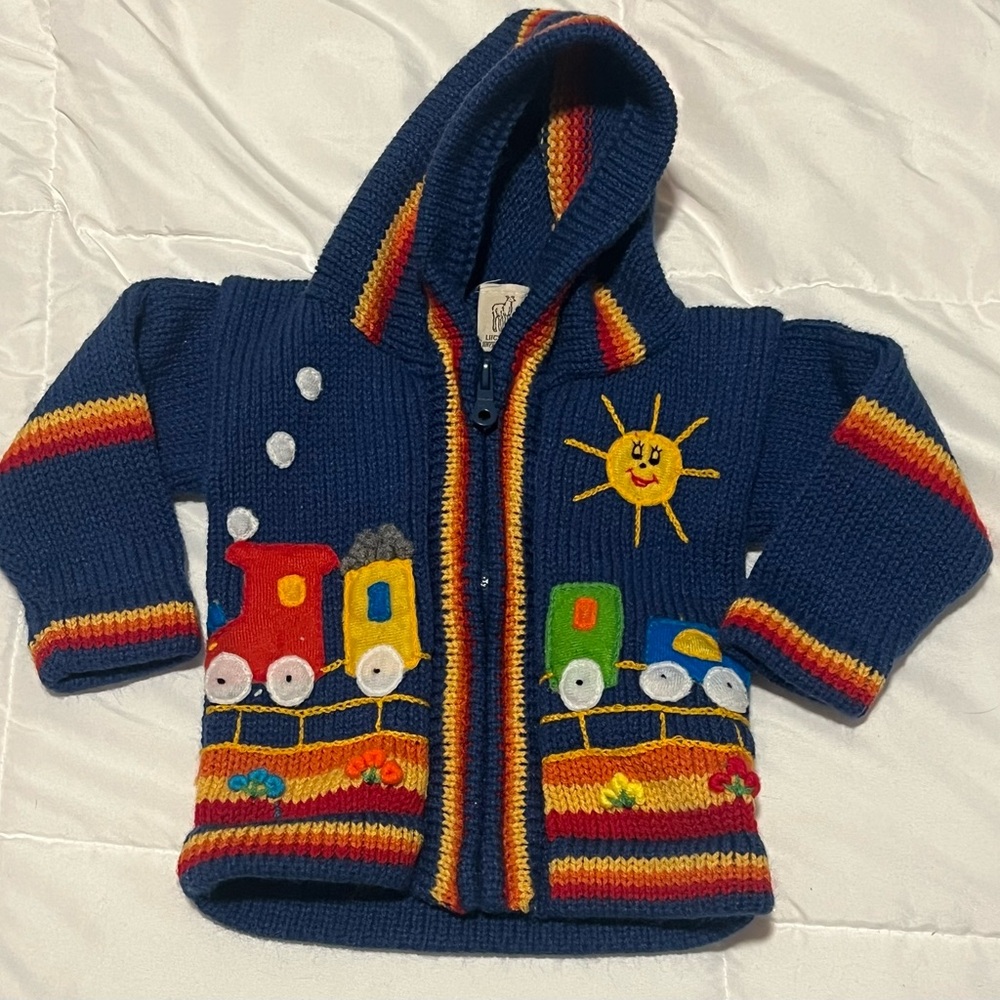 🚌🌹☀️ Kid’s Train Sweater Hoodie  🚌🌹☀️